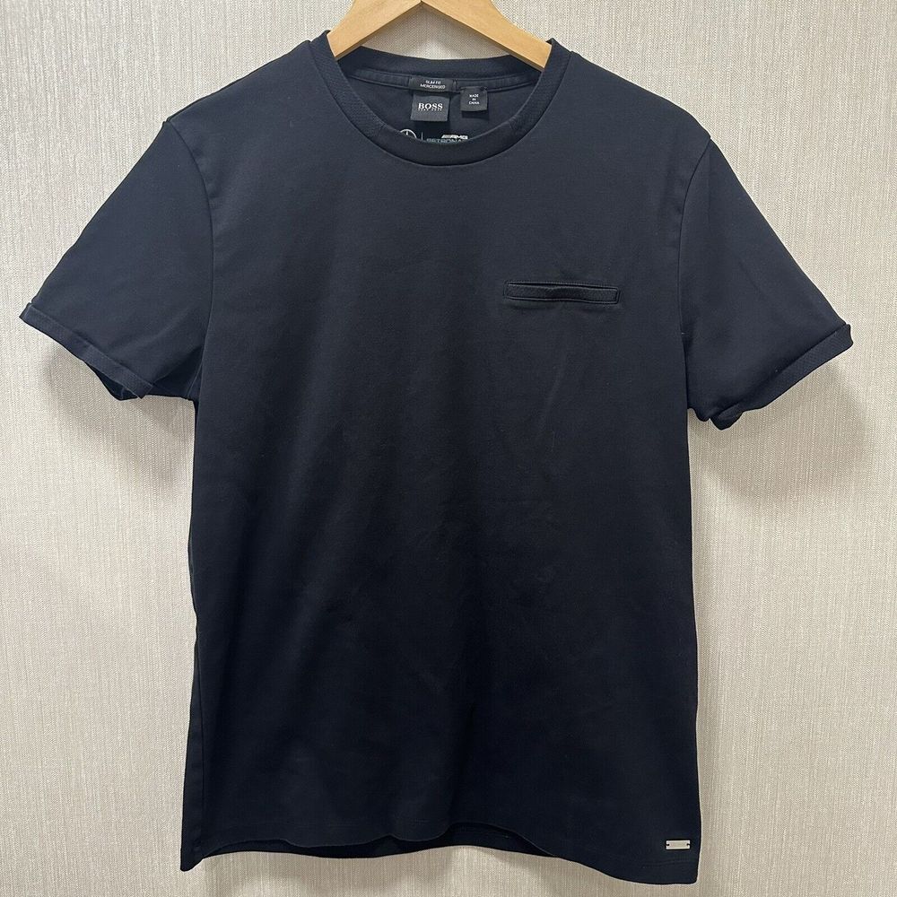 Mercedes AMG Petronas Formula One Team Hugo Boss T Shirt Black Size Large